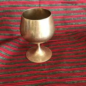 Small Vintage Brass Challis  4"h x 3"w